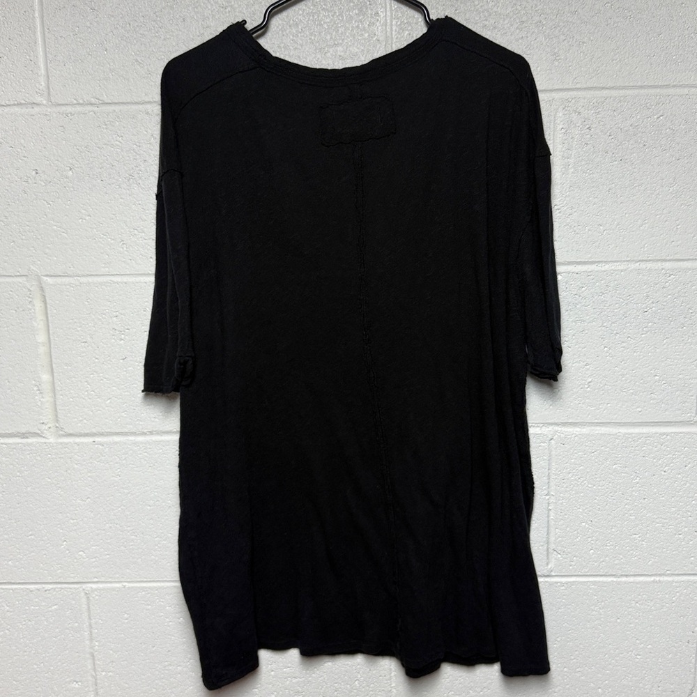 Free People We The after Black Short Sleeve Top - Picture 5 of 6